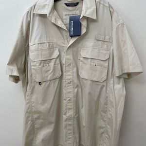West Marine Big Catch beige fishing shirt XL.